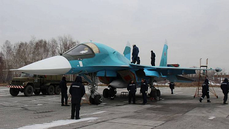 Новосибирский авиазавод построил и передал военным новую партию самолетов Су-34