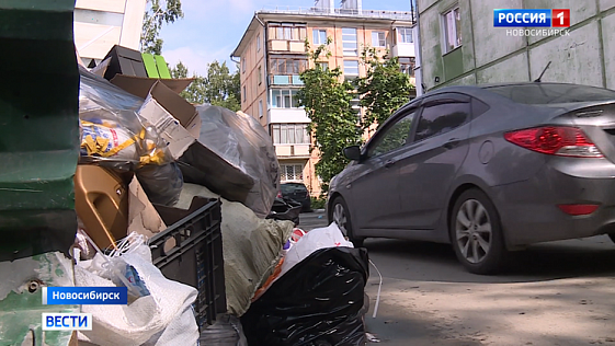 Центральные улицы Новосибирска сковал мусорный коллапс