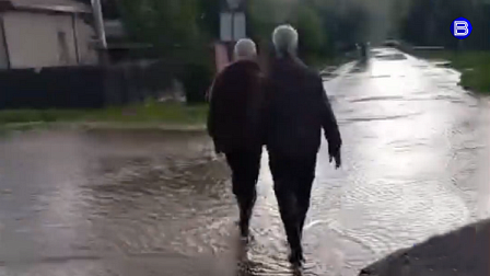 В Первомайском районе Новосибирска затопило дома и огороды