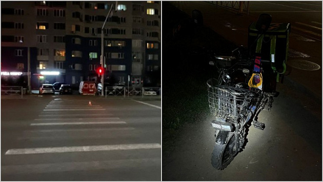 В Новосибирске автомобиль сбил 15-летнего подростка на электровелосипеде