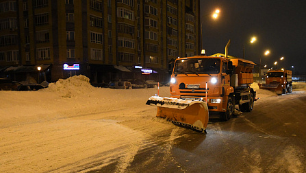 Какие улицы очистят от снега в ночь с 17 на 18 января