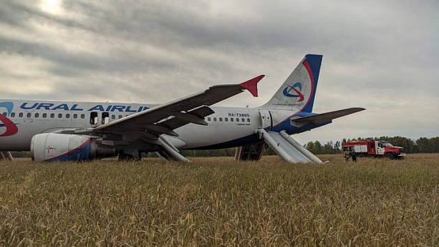В Новосибирской области самолет из Сочи совершил аварийную посадку в поле