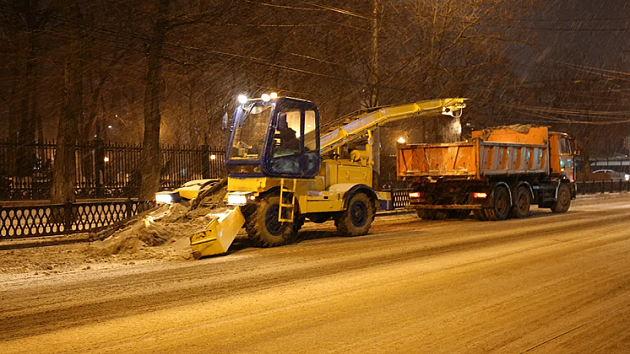 Какие улицы очистят от снега в Новосибирске в ночь на 23 января 