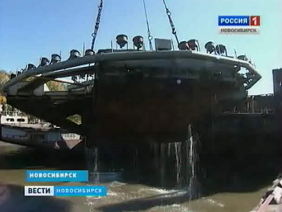 Самый мощный фонтан Новосибирска сел на мель