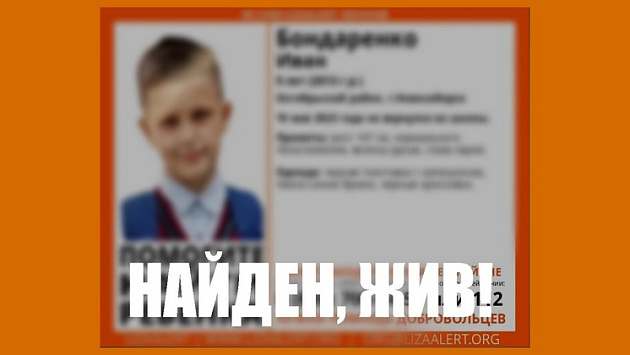 В Новосибирске нашли пропавшего по дороге домой девятилетнего школьника