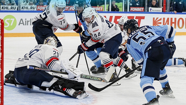 Хоккейная «Сибирь» в овертайме уступила «Металлургу» со счётом 1:2