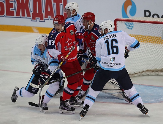 ХК «Сибирь» проиграл  ЦСКА – 1:3
