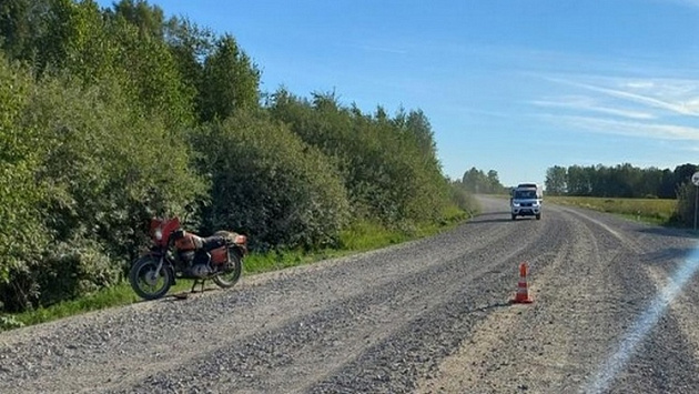 В Новосибирской области 39-летний мужчина попал в больницу после езды на мотоцикле
