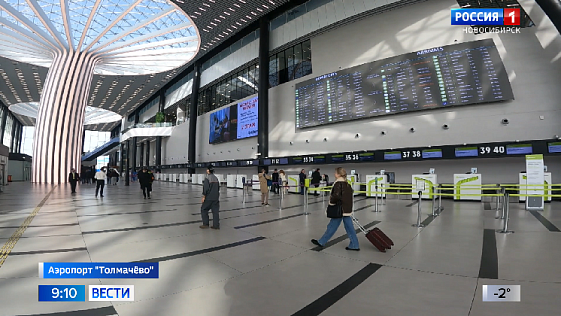 В новосибирском аэропорту с потолка упала лампа и травмировала ребенка