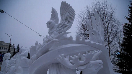 Новосибирская команда заняла первое место на фестивале снежной скульптуры