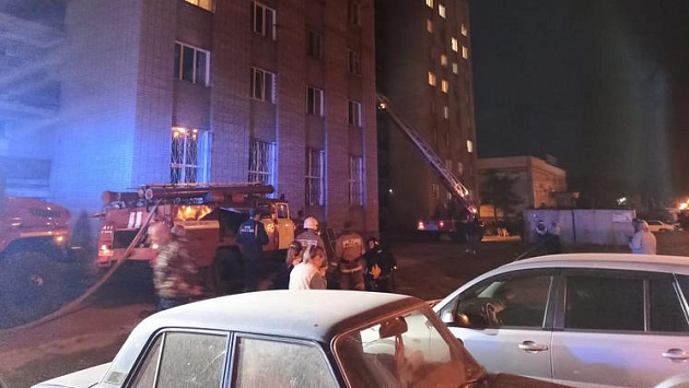 Мужчина сгорел в квартире девятиэтажного дома под Новосибирском 