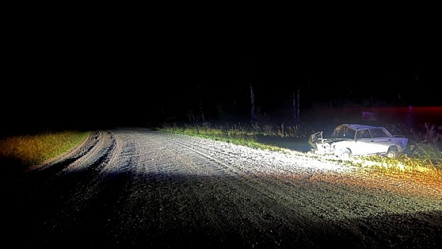 Под Новосибирском автомобилист без прав перевернулся на ночной дороге и погиб