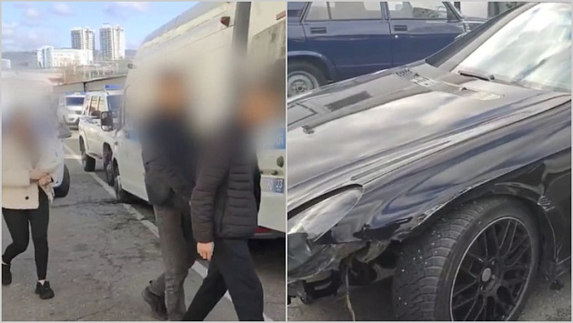 Пьяный новосибирец без прав устроил аварию на «Мерседесе» в центре Сочи