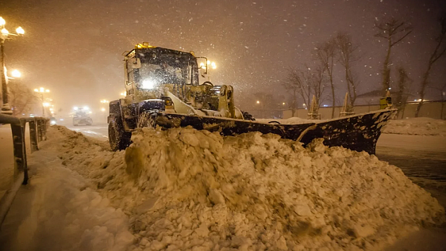 Какие улицы очистят от снега в Новосибирске в ночь на 24 января 