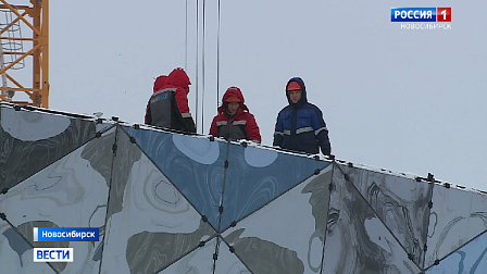 Губернатор проконтролировал ход работ по строительству нового ЛДС в Новосибирске