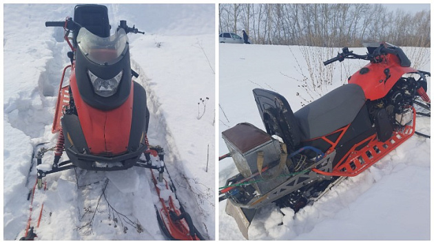 31-летний рецидивист украл снегоход у соседа в селе под Новосибирском