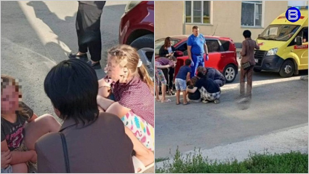В Новосибирске восьмилетняя девочка бегала во дворе и попала под машину
