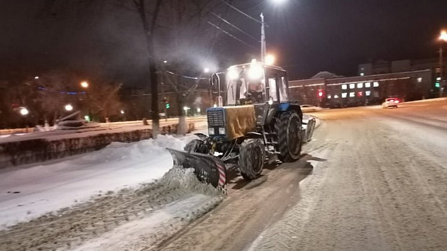 Какие улицы очистят от снега в Новосибирске в ночь на 26 января 