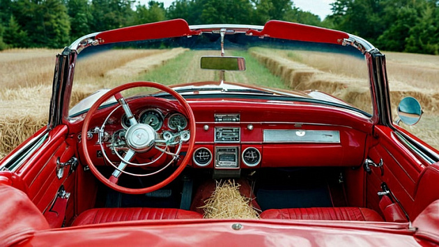 Новосибирец на кабриолете украл 375 килограммов силоса и избил полицейского