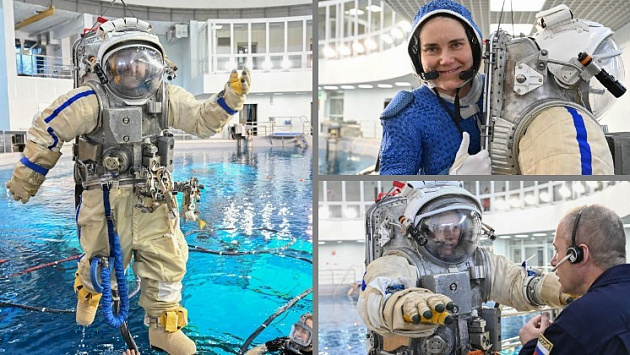 Новосибирский космонавт Анна Кикина начала тренировки выхода в открытый космос