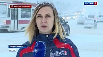 9 баллов на дорогах: снег и метель парализовали транспортное движение в Новосибирске