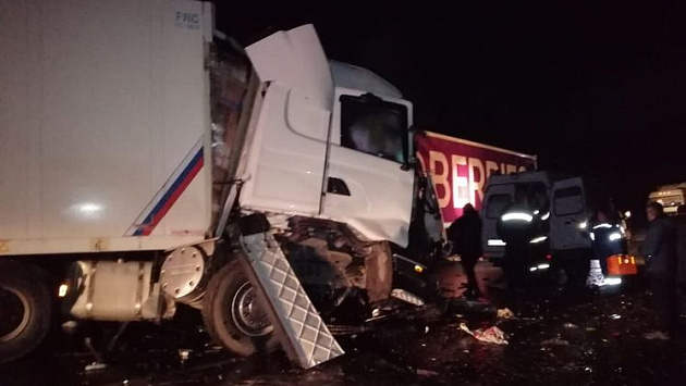 На западе Новосибирской области два человека погибли в страшной аварии большегрузов