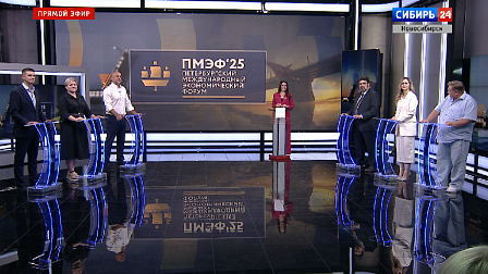 Телемост соединил «Большую Сибирь» на ПМЭФ-2025 с Новосибирском