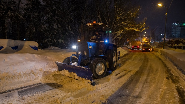 Какие улицы очистят от снега в Новосибирске в ночь на 20 января 