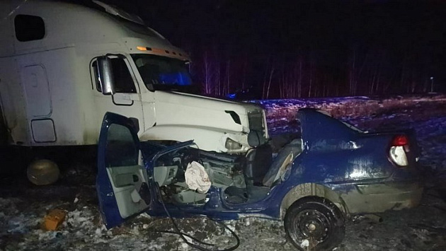 В Новосибирской области двое детей погибли в лобовом столкновении с грузовиком