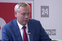 Интервью губернатора Новосибирской области Андрея Травникова каналу «Сибирь 24» на «Технопроме-2023»