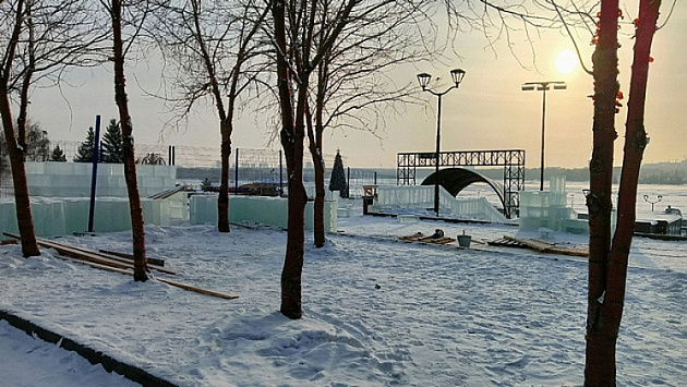 В Новосибирске назвали дату открытия ледового городка на Михайловской набережной