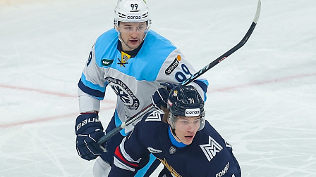 Хоккейная «Сибирь» во второй раз проиграла «Металлургу» со счетом 3:6