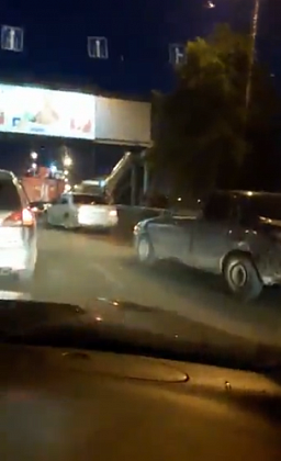 В Новосибирске уходившая от погони «Нива» протаранила «Ниссан»