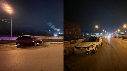 В Новосибирске две 13-летние девочки пострадали в столкновении двух машин