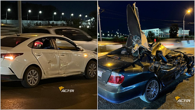 В Новосибирске два человека пострадали в ДТП на улице Ватутина