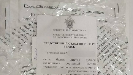 Новосибирец порвал протокол следователя и усугубил своё уголовное дело