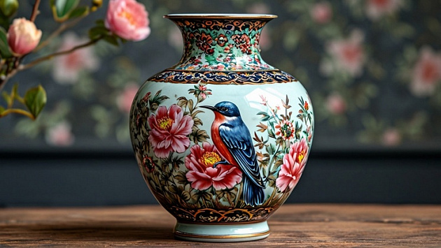 В Новосибирске выставили на продажу японскую фарфоровую вазу за 550 тысяч рублей