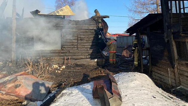 В Новосибирской области двое мужчин погибли в пожаре 