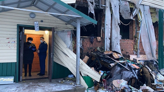СК начал проверку после взрыва газового баллона в доме в Новосибирской области