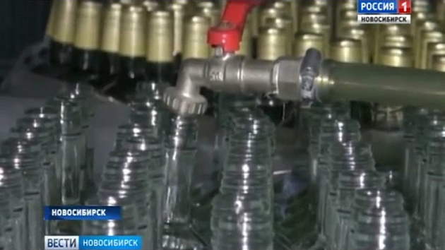 В Новосибирской области обнаружили крупный подпольный алкозавод